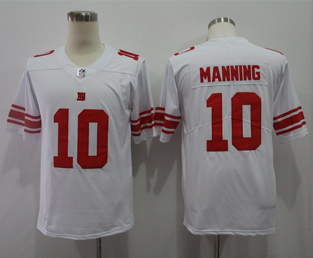 Men's New York Giants Eli Manning #10 White Jersey